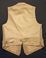Hunting vest, wool, metal, American