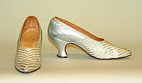 Evening shoes, Peal & Co., Ltd. (British), leather, silk, British