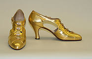 Evening shoes, Bob, Inc., N.Y. (American), leather, metal, glass, American