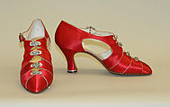 Evening shoes, Bob, Inc., N.Y. (American), silk, leather, metal, glass, American