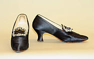 Evening pumps, Nancy Haggerty (American), silk, metal, glass, American