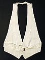 Waistcoat, cotton, French