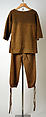 Pantsuit, Bonnie Cashin (American, Oakland, California 1908–2000 New York), leather, wool, American