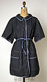 Coat, Bonnie Cashin (American, Oakland, California 1908–2000 New York), cotton, leather, American
