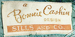 Evening ensemble, Bonnie Cashin (American, Oakland, California 1908–2000 New York), (a) leather; (b) wool, leather, American