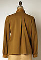Pantsuit, Bonnie Cashin (American, Oakland, California 1908–2000 New York), (a) wool, leather; (b) cotton, leather, American
