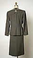 Suit, Gilbert Adrian (American, Naugatuck, Connecticut 1903–1959 Hollywood, California), wool, American
