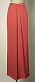 Evening pantsuit, Valentino (Italian, born 1932), silk, Italian