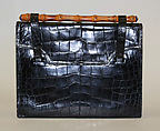 Purse, Cartier  French, leather, bamboo, stone, French