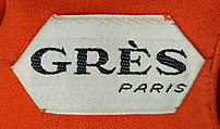 Evening dress, Madame Grès (Germaine Émilie Krebs) (French, Paris 1903–1993 Var region), silk, plastic, French