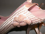 Evening shoes, House of Dior (French, founded 1946), silk, leather, glass, French