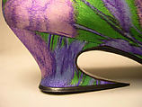 Evening shoes, House of Dior (French, founded 1946), silk, leather, French