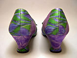 Evening shoes, House of Dior (French, founded 1946), silk, leather, French