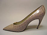 Shoes, House of Dior (French, founded 1946), leather, metal, French