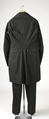 Suit, (a, b) wool; (c, d) silk; (e, f) leather, cotton, American