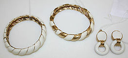 Jewelry set, glass, American