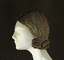 Wig, metallic thread, American or European