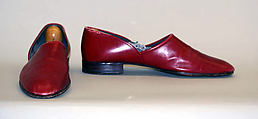 Slippers, leather, American