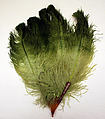 Fan, plastic, feathers, American or European