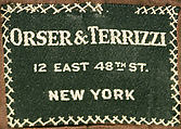 Suit, Orser &amp; Terrizzi (American), wool, American