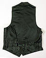 Waistcoat, silk, American