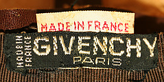 Hat, House of Givenchy (French, founded 1952), leather, French