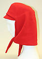 Hat, House of Givenchy (French, founded 1952), wool, French
