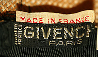 Hat, House of Givenchy (French, founded 1952), cotton, French