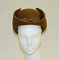 Hat, House of Balenciaga (French, founded 1937), wool, silk, French
