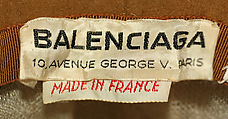 Toque, House of Balenciaga (French, founded 1937), wool, French