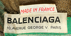 Toque, House of Balenciaga (French, founded 1937), cotton, French