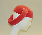Pillbox hat, House of Balenciaga (French, founded 1937), cotton, French