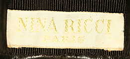 Hat, Nina Ricci (French, founded 1932), leather, metal, French