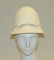 Hat, House of Givenchy (French, founded 1952), leather, French