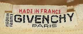Hat, House of Givenchy (French, founded 1952), leather, French