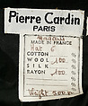Hat, Pierre Cardin (French (born Italy), San Biagio di Callalta 1922–2020 Neuilly), wool, French
