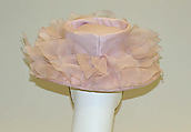 Hat, John Frederics (American, 1948–1964), silk, American