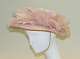 Hat, John Frederics (American, 1948–1964), silk, American