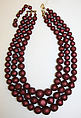 Necklace, plastic, American