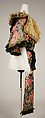 Cape, silk, cotton, metallic thread, probably French