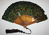 Fan, feathers, plastic, metal, American or European
