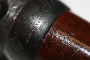 Umbrella, silk, wood, metal, silver, American