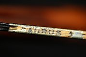 Umbrella, silk, wood, metal, silver, American