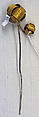 Headdress, silk, metal, American