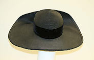 Hat, Bergdorf Goodman (American, founded 1899), silk, straw, American