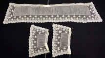 Accessory set, silk, linen, American