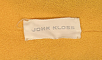 Evening dress, John Kloss (American, 1937–1987), rayon, American