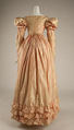 Visiting dress, silk, British