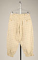 Knickerbockers, linen, American