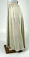 Skirt, linen, American